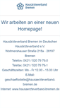 Mobile Screenshot of hausaerzteverband-bremen.de