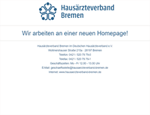 Tablet Screenshot of hausaerzteverband-bremen.de